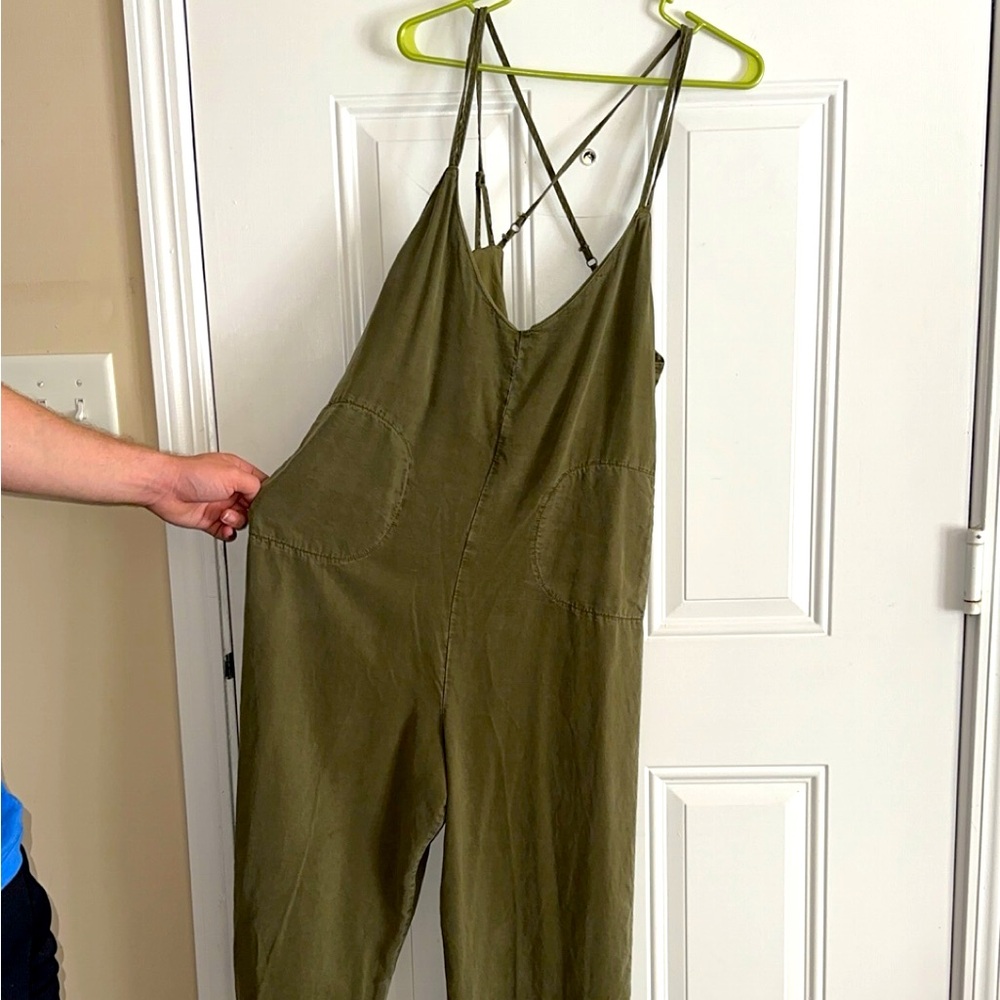 Olive Green Women's Jumpsuit